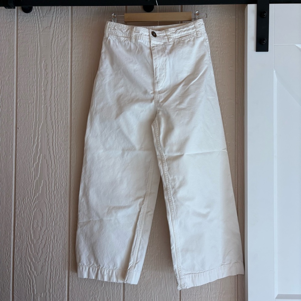 We The Free Wide Leg White Pants